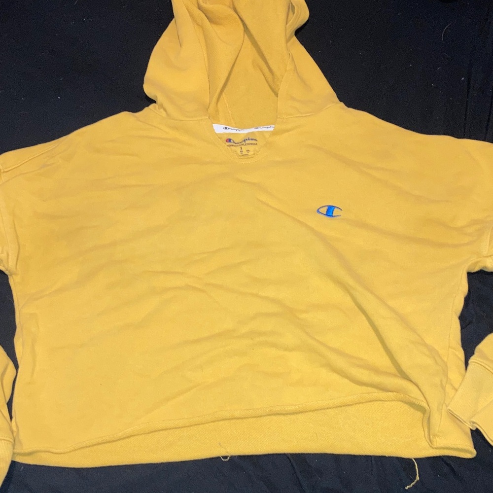 Champion Mustard Yellow Hoodie